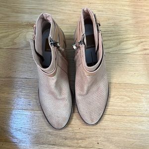 Tan Dolce Vita ankle boots.